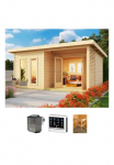 KONIFERA Pirties namelis &raquo;Maiko 5 rinkinys B&laquo; Ofen 9 kW Bio externe Strg easy