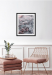 queence Paveikslas &raquo;Tim&laquo; Abstrakt | Kunst | Marmor 1 Stk. dalys HD Premium Poster-Druck ir Holzrahmen
