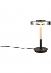 TRIO Leuchten TRIO Ap&scaron;vietimas LED stalinis &scaron;viestuvas &raquo;CELESTE LED stalinė lepma su 4-Stufen Touchdimmer 10W warmwei&szlig; 3000K&laquo; LED-Board 1 Stk. Warmwei&szlig; 1050 Lumen auk&scaron;tis 35cm stalinė lepma su Glasschirm &Oslash; 22cm Memoryfunktion