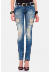 Cipo & Baxx Džinsai &raquo;Jeans&laquo; su Glitzer-Streifen WD-369