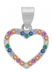 Adelia&acute;s Pakabukas &raquo;stylischer Herz pakabukas i&scaron; 925 Sterling Silber&laquo;