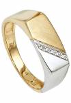 JOBO Žiedas su deimantais 585 Gold bicolor su 5 Diamanten