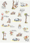 Komar Tapetai &raquo;Digitaldruck Vlies - Winnie the Pooh Stripes - Gr&ouml;&szlig;e 200 x 280 cm&laquo; ra&scaron;tuotas glatt vaikų kambario baldų komplektas