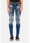 Cipo & Baxx Džinsai su 5 ki&scaron;enėmis &raquo;Jeans&laquo; su vielen priedai WD377