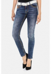 Cipo & Baxx Siauri džinsai &raquo;Jeans&laquo; su madingas intarpas WD462