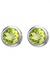 JOBO Pora auskarai 925 Silber su Peridot