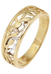 JOBO Solit&auml;rring 585 Gold bicolor su deimantas 002 ct.