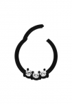 Adelia&acute;s Nasenpiercing &raquo;Piercing Nasenpiercing&laquo; su drei klaren gefassten kristalai in 2 mm