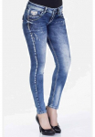 Cipo & Baxx Siauri džinsai &raquo;Jeans&laquo; su Used-Elementen WD242