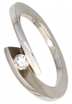 JOBO Solit&auml;rring &raquo;Ring su deimantas 015 ct.&laquo; 950 Platin