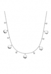 Smart Jewel Eleganti&scaron;kas Jewel vėrinys &raquo;mit runden Pl&auml;ttchen ir Zirkonia kaip Behang Silber 925&laquo;
