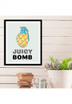 queence Paveikslas &raquo;Juicy Bomb&laquo; Abstrakt | Figūrėlė | Humor | Obst | Obst paveikslas/nuotrauka | Dekoracija 1 Stk. dalys gerahmt