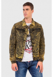 Cipo & Baxx Džinsinis &scaron;varkelis &raquo;'JEANS JACKET'&laquo; be gobtuvas su coolem pie&scaron;iniu