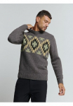 NO EXCESS Megztinis su Jaquard-Muster