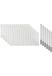 Tetzner & Jentzsch Tvora &raquo;Lexington 3&laquo; plastikas 80 cm hoch 5 Elemente dėl 954 m 6 Alu-Pfosten