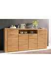 OTTO home pailga indauja Zara 2 stalčiai 7 F&auml;cher B/T/H: 200cm/40cm/95cm Metallgriffe Kernbuche