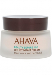 AHAVA Naktinis kremas &raquo;Beauty Before Age Uplift Night Cream&laquo; auk&scaron;tis Konzentration an Mineralien reduziert tiefe Falten.