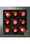 Krebs Glas Lauscha Krebs I&scaron; stiklo Lauscha Weihnachtsbaumkugel &raquo;Schneeflocke Weihnachtsdeko raudona Christbaumschmuck&laquo; Kokybi&scaron;kas Eglutės žaisliukų komplektas i&scaron; I&scaron; stiklo mundgeblasen raudona