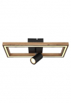 GLOBO LIGHTING LED lubinis &scaron;viestuvas &raquo;MANDERA&laquo; LED-Modul Warmwei&szlig; Deckenlampe/Wohnzimmer/Schlafzimmer/modern/Holz
