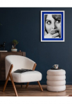 queence Paveikslas su grotelės &raquo;Sophia Loren&laquo; paveikslas/nuotrauka von Frauen | Film | Filmfiguren | Frau | Gesicht | Schwarz-Wei&szlig; 1 Stk. dalys Plakatas su buntem Acrylglas Passepartout