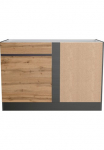 KOCHSTATION Pastatoma kampinė spintelė &raquo;KS-Riesa&laquo; plotis 120 cm MDF-Fronten