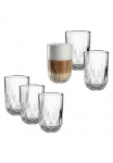 LEONARDO Stiklinė kavai &raquo;GOCCE 380 ml 6er-Set&laquo; 3. Variante su Tropfenrelief