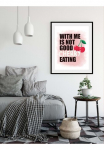 queence Paveikslas &raquo;CHERRY&laquo; Humor | Motivationsbilder | Obst | Obst paveikslas/nuotrauka | Dekoracija | Spr&uuml;che & Texte | S&uuml;&szlig;igkeiten 1 Stk. dalys HD Premium Poster-Druck ir Holzrahmen