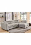 Jockenh&ouml;fer Gruppe Kampinė sofa &raquo;San Marino L-Form B: 300 cm su 30 cm elektr. Sitztiefenverstellung&laquo; su Dėžutė patalynei Kopfteilverstellung USB-Anschluss & Pagalvėlė sėdėjimui