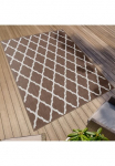 Primaflor-Ideen in Textil Kilimas &raquo;Outdoorteppich REVERSO - Round Rhombus&laquo; rechteckig 5 mm auk&scaron;tis Wendeteppich Rauten Design In- ir Lauko tinka wasserfest