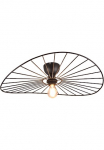 REALITY Leuchten REALITY Ap&scaron;vietimas lubinis &scaron;viestuvas &raquo;CHAPEAU lubinis &scaron;viestuvas exkl 1xE27 max 40W &Oslash;60cm miegamojo kambario baldai Deckenlampe&laquo; E27 1 Stk. warmwei&szlig; - kaltwei&szlig; stalinė lempa i&scaron; filigranen Metallstreben sorgt dėl Schatten Effekte
