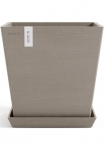ECOPOTS Vazonas gėlėms &raquo;Rotterdam 25 + Wassersystem Taupe&laquo; dėl viduje ir au&szlig;en: frostsicher bruchsicher ir lichtbest&auml;ndig