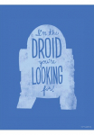 Komar Paveikslas &raquo;Star Wars Silhouette Quotes R2D2&laquo; Disney 1 Stk. dalys paveikslas zur dekoracija im vaikų kambario baldų komplektas - be grotelės