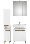 Saphir Vonios kambario baldų komplektas &raquo;Quickset 3 dalių vonios spintelė su LED-Spiegelschrank&laquo; 7 Stk. dalys