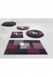 Grund Vonios kilimėlis &raquo;Paxos&laquo; auk&scaron;tis 20 mm rutschhemmend Va&scaron;kuotas fu&szlig;bodenheizungsgeeignet | strapazierf&auml;hig geometrisches Design modern flauschig mink&scaron;tas Flor pagamintas in Europe