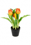 I.GE.A. Dirbtinė gėlė &raquo;Tulpen&laquo; Real-Touch Bl&uuml;ten Tulpe Tulpenstrau&szlig; Latex Kunsttulpe Einzelblumen