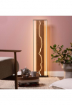 Brilliant LED Pastatomas &scaron;viestuvas &raquo;Thunder&laquo; LED-Modul 1 Stk. Warmwei&szlig; 115 x 125 cm Holz/Metall braun/schwarz indirekte Beleuchteung