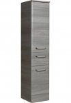 Saphir Komoda &raquo;Quickset Vonios spinta 30 cm plotis 2 durys 1 lovos stalčius 3 Einlegeb&ouml;den&laquo; Badezimmer-Midischrank ir Dūrų uždarymo sistema Griffe in Chrom gl&auml;nzend