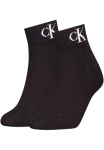 Calvin Klein Jeans Calvin KLEIN Džinsai puskojinės &raquo;CKJ WOMEN QUARTER MONOGRAM&laquo; 2 pora 2 Stk. dalys su Logostickerei
