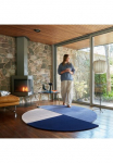 FLAIR RUGS Vilnonis kilimas &raquo;Mia Segment&laquo; ovali 12 mm auk&scaron;tis Kreisf&ouml;rmig im retro dizainas