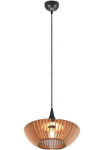 TRIO Leuchten TRIO Ap&scaron;vietimas pakabinamas &scaron;viestuvas &raquo;Colino&laquo; E27 1 Stk. warmwei&szlig; - kaltwei&szlig; H&auml;ngelampe su Holzschirm &Oslash;40cm reguliuojamas auk&scaron;tis iki 150cm exkl 1xE27