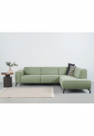Home affaire Kampinė sofa &raquo;LORCAN su Metallf&uuml;&szlig;en plotis 275 cm mink&scaron;ta Sitzgef&uuml;hl&laquo; metalinės kojos dirbtinė oda Struktur Boucl&eacute;