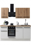 BASIC by Balculina Pantryk&uuml;che &raquo;Torcello BxHxT 180x210x60 cm&laquo; plotis 180cm patogi su įmontuota buitinė technika Softclose-Funktion