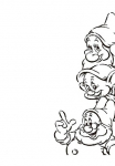 Komar Paveikslas &raquo;Snow White Dwarves&laquo; Disney 1 Stk. dalys paveikslas zur dekoracija im vaikų kambario baldų komplektas - be grotelės