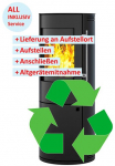 Kleining Krosnelė &raquo;&raquo;LUGANO&laquo;&laquo; juoda spalva revolution&auml;re T&uuml;rverschlussautomatik