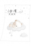 Baby Best Vaiki&scaron;kas užklotas &raquo;Sleeping little bear&laquo; su niedlichem Teddy Design ir Dekoracija Užklotas