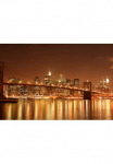 Papermoon Fototapetas &raquo;Brooklyn Bridge bei Nacht&laquo;