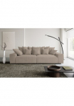 WERK2 Didelė sofa &raquo;Maxi B Mega sofa su viel Platz plotis 290 cm laisvo stiliaus Bez&uuml;ge&laquo; Maximaler Kuschelkomfort: XXL-Sofa su 78 cm Sitztiefe & 12 pagalvė