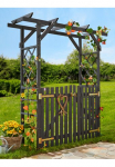 promadino Tvorelės rožėms &raquo;Pergola Ben&laquo; BxTxH: 200x65x208 cm su durys anthrazit