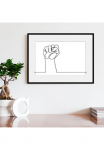 queence Paveikslas &raquo;I want to break free&laquo; Anatomie | Kunst | Schwarz-Wei&szlig; 1 Stk. dalys HD Premium Poster-Druck ir Holzrahmen