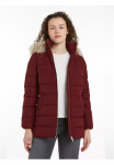 Tommy Hilfiger Dygsniuota striukė su gobtuvas su Logopatch